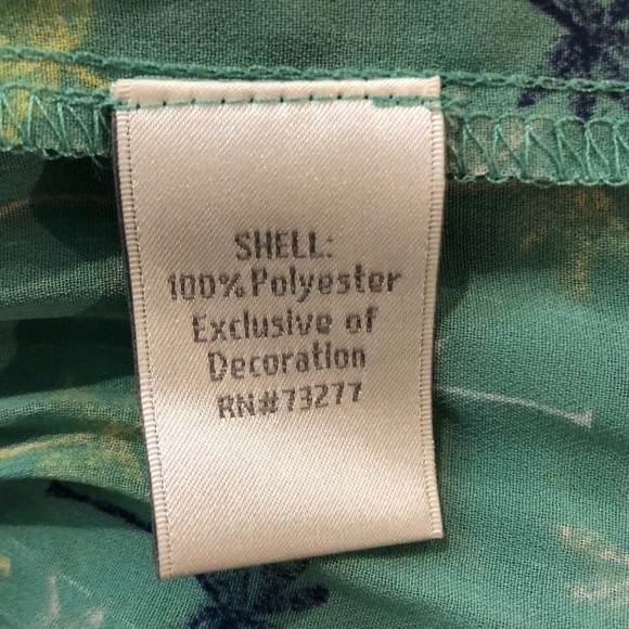 Lauren Conrad Sheer Palm Tree Dress & Slip Size 4 - Picture 7 of 8